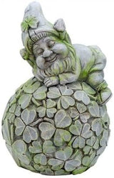 Leprechauns Having A Ball, Resin Stone Look, 8 inches