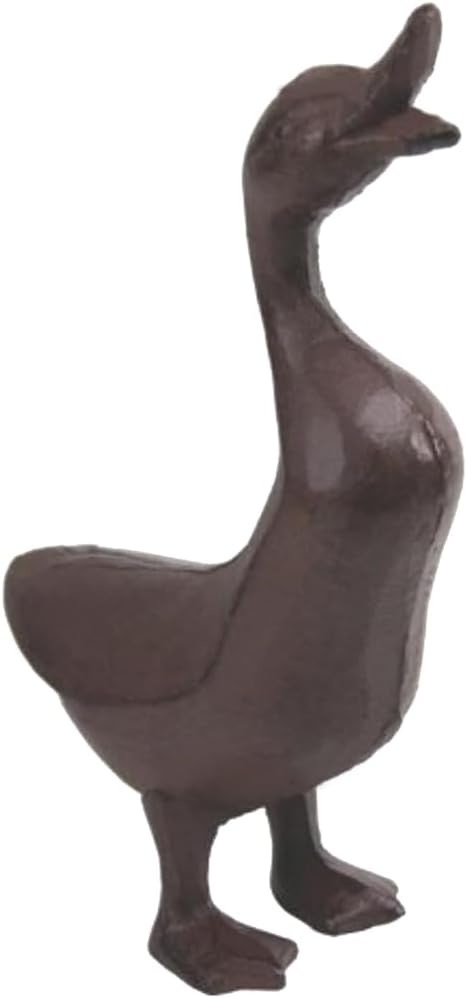 Cast Iron Duck Garden Concrete Garden Statues Duck, Garden Yard Pond Decor Rustic Antique Brown-Duck Door Stop