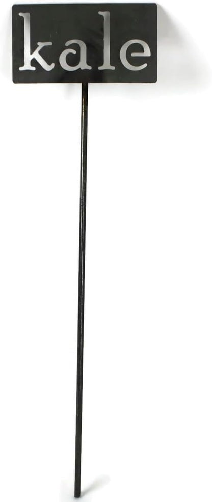 Classic Metal Garden Markers 19 Inches Tall (kale, Raw, Unfinished Steel (will rust with time))