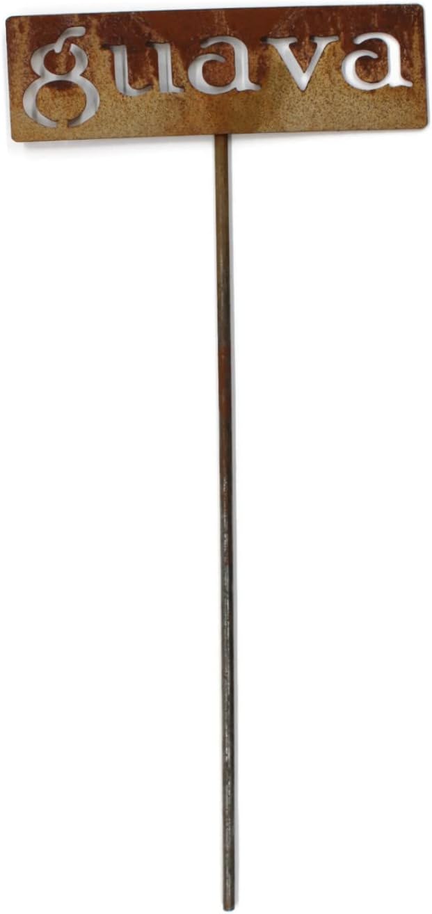 Classic Metal Garden Markers 19 Inches Tall (guava, Naturally Rusted)