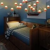 LED Fishing Bobber String Lights - 3pc Battery Powered Red/White