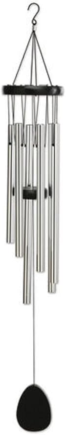 Sunset Vista Designs 92689 Tranquility Metal and Wood Wind Chime, Dark Stained