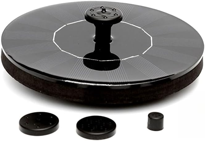 Solar Bird Bath Fountain Pump with 3 Nozzles Floating Water Feature for Garden Pond Pool Fish Tank Outdoor Solar-Powered Spray Pump