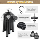 Gifts for Grandma, 25''Wind Chimes Black, Best Grandmother Birthday Gifts from Grandkids, Thanksgiving, Ideas for Grandma