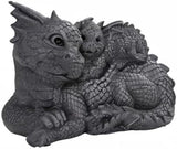 Pacific Giftware PT Garden Dragon Family Dragon Garden Display Decorative Accent Sculpture Stone Finish 10 Inch Tall