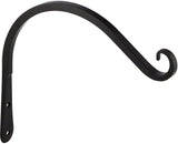 Panacea Curved Hook 7 " Wrought Iron Black