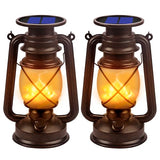 Marlrin Solar Lanterns - Waterproof LED Flickering Lights (2-Pack)