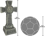 Design Toscano DB25692 Donegal Celtic High Irish Cross Memorial Statue, Single