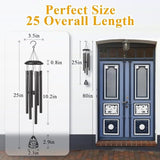 Gifts for Grandma, 25''Wind Chimes Black, Best Grandmother Birthday Gifts from Grandkids, Thanksgiving, Ideas for Grandma
