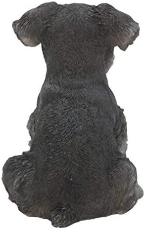 Hi-Line Gift Ltd Sitting Schnauzer Puppy, 7" , Gray