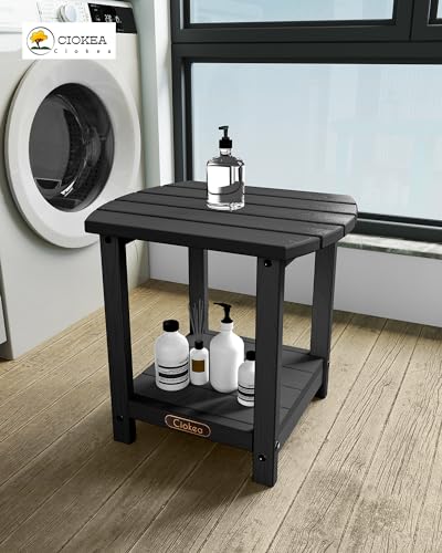 Ciokea Adirondack Outdoor Side Table，Black