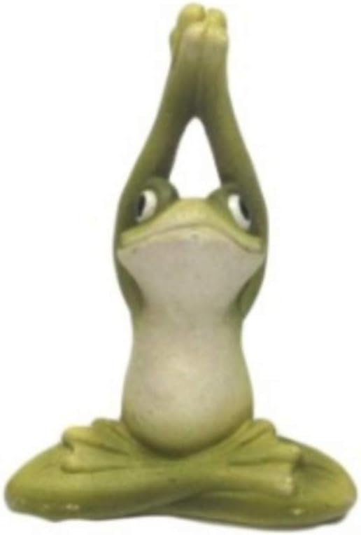Pacific Giftware Zen Garden Inner Peace Yoga Frogs Set of 3 Figurine Collectible Sculpture Mini Garden Decor 2.5 inch Tall