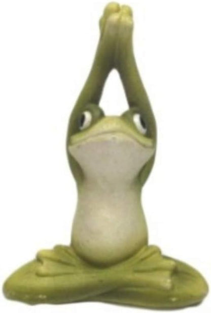 Pacific Giftware Zen Garden Inner Peace Yoga Frogs Set of 3 Figurine Collectible Sculpture Mini Garden Decor 2.5 inch Tall