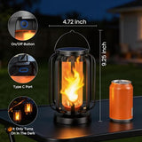 Hompavo Gen2 Solar Lanterns - Ultra-Real Flame Outdoor Lights