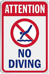 New Warning Plaque Wall Decor Courtyard Decoration Office Sign Outdoor & Indoor Safety Sign 8 X 12 Inch (40)