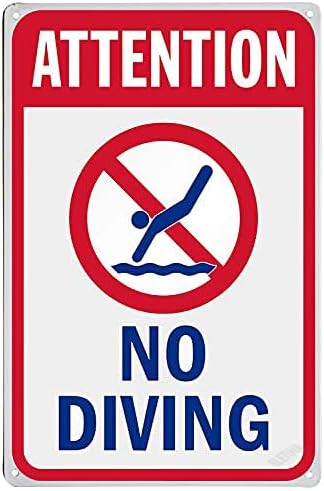New Warning Plaque Wall Decor Courtyard Decoration Office Sign Outdoor & Indoor Safety Sign 8 X 12 Inch (40)