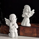 Asng Cherubs Angels Resin Garden Statue Figurine, Adorable Angel Sculpture Memorial Statue, Indoor Outdoor Home Garden Decoration (Praying Cherub-boy)