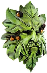 Top Collection Garden Acorn Greenman Hanging Plaque