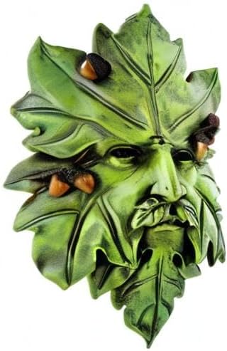 Top Collection Garden Acorn Greenman Hanging Plaque