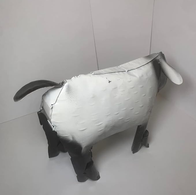 Decorative Rustic Metal Sheep - Metal Art