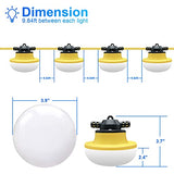 Construction String Lights LED 100FT - Industrial Grade 3Prong