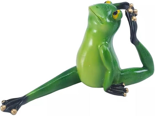 VigazenFunny Frog Statue Outdoor Decor for Garden, 5.15" Fairy Yard Figurines Home Sculptures for Lawn Patio Front Porch Backyard