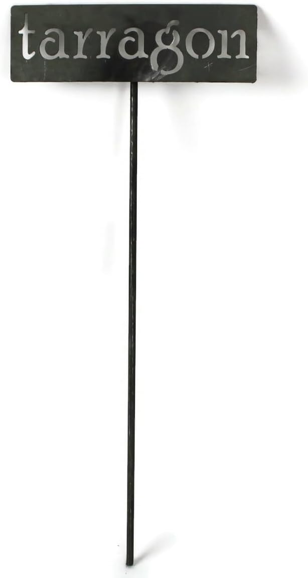 Classic Metal Garden Markers 19 Inches Tall (tarragon, Raw, Unfinished Steel (will rust with time))