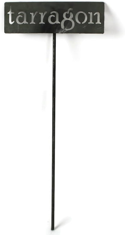 Classic Metal Garden Markers 19 Inches Tall (tarragon, Raw, Unfinished Steel (will rust with time))