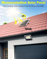 Solar Light Outdoor, Luces Solar Powered Security Flood Light Outside
