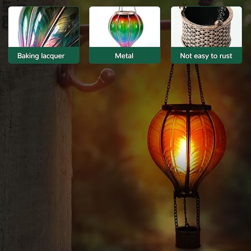Vuees Hot Air Balloon Solar Lantern - Rainbow