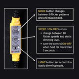 Ember Orange Fake Fire Lighting Kit