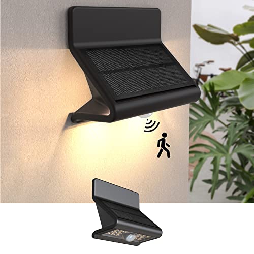 AURAXY Solar Motion Sensor Security Lights - Waterproof LED Outdoor Wall Light
