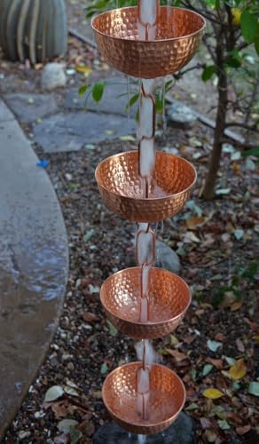 Nutshell Stores Singing Bowls Copper Rain Chain - Copper - 13 Feet