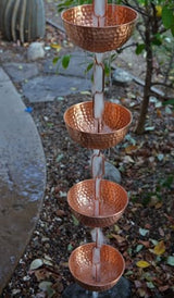 Nutshell Stores Singing Bowls Copper Rain Chain - Copper - 14 Feet