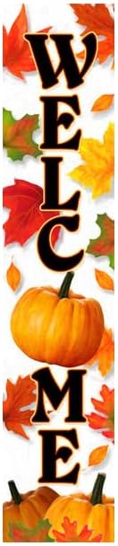 Spoontiques - Welcome Fall - Welcome Porch Sign - Decorative Home Décor Wooden Signs - Rustic Outdoor Decoration - Durable and Weatherproof - Entryway Decoration - 8” x 40”