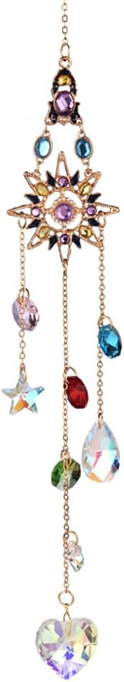 Sun Rhinestones Crystal Suncatcher for Car Charm-Window Hanging Decoration for Indoor Outdoor Garden - Prism Suncatcher Ornament Pendant