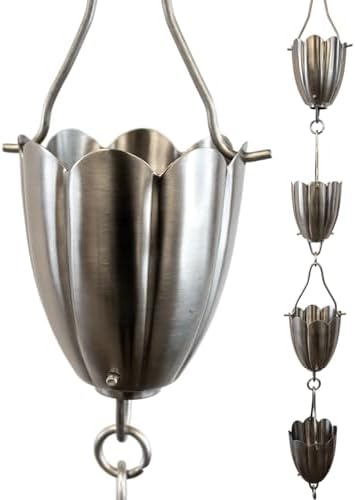 Nutshell Stores Kumo Rain Chain - Stainless Steel - 8 Feet