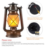 4 Pack Bronze LED Lanterns - Dancing Flame, Battery-Powered, Remote