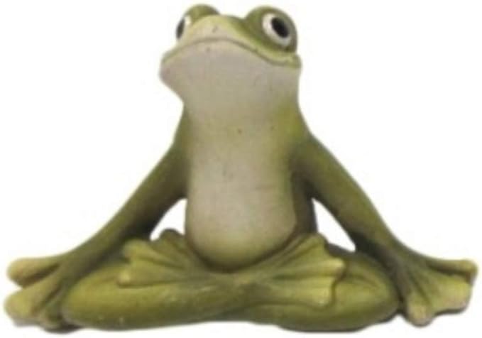 Pacific Giftware Zen Garden Inner Peace Yoga Frogs Set of 3 Figurine Collectible Sculpture Mini Garden Decor 2.5 inch Tall
