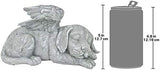 Design Toscano QL6079 Dog Angel Pet Memorial Grave Marker Tribute Statue, 10 Inches Wide, 5 Inches Deep, 5 Inches High, Handcast Polyresin, Antique Stone Finish