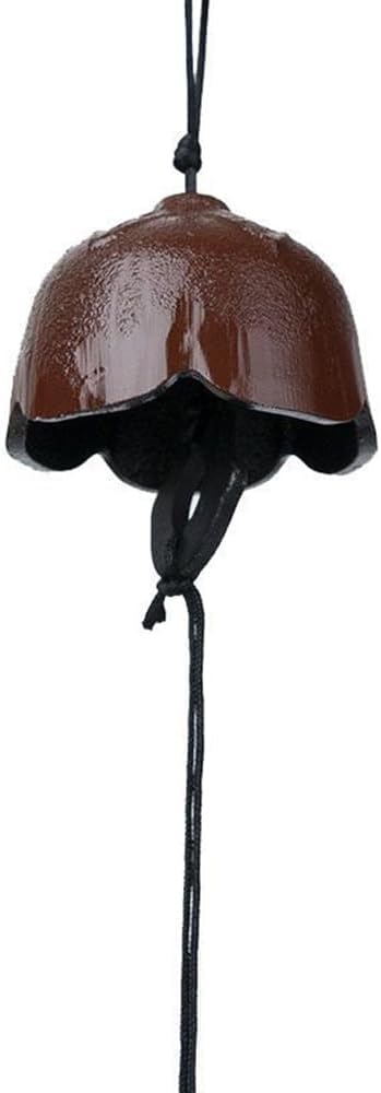 Japanese Traditional Lucky Small Wind Chimes for Outside, Plum bossom Iwachu Cast Iron Bless Temple Wind Bell Memorial and Sympathy Wind Chimes Indoor Garden Bell, Patio, Balcony