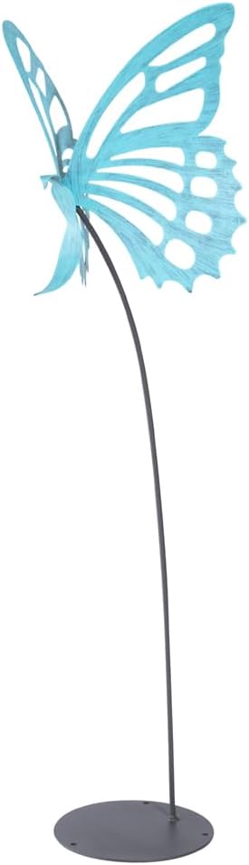 Modern Artisans American Made Large Butterfly Garden Sculpture/Stake - Verdi Green