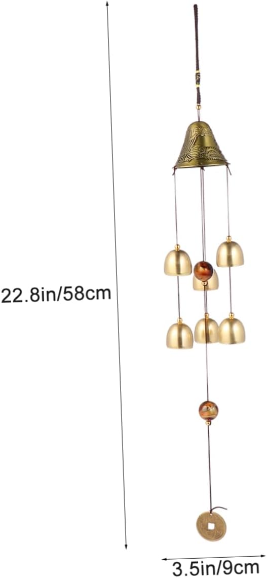 VICASKY 1pc Decorative Wind Chimes Dragon and for Indoor and Outdoor Relaxation Beautiful Metal Tube Pendant for Garden and Patio Decor