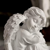 Asng Cherubs Angels Resin Garden Statue Figurine, Adorable Angel Sculpture Memorial Statue, Indoor Outdoor Home Garden Decoration (Hug Little Angel-Right)