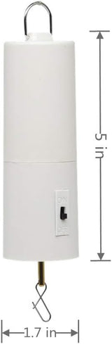 Wind Spinner Motor Battery Operated for Hanging Display Yard White Wind Spinners Outdoor Sculptures - Load Capacity of 4 Pounds