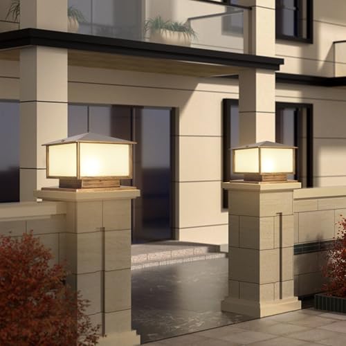 Outdoor Post Lights - Hardwired E26 Column, 3000K