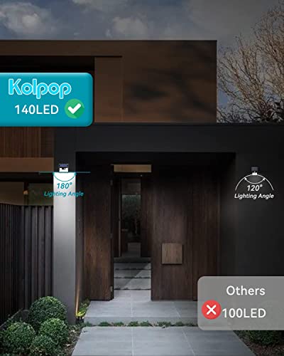 Solar Motion Sensor Lights - 6 Pack, 140LED, IP65 Waterproof