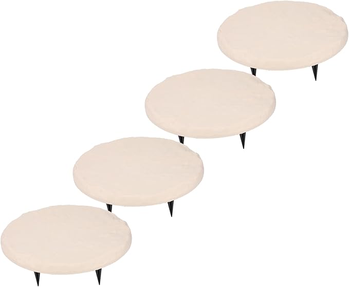 Zerodis Round Decorative Polypropylene Stepping Stones with Ground Stakes Outdoor Pathway Stones Stable Installation Decorative Landscaping Stepping Stones (Round)