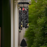 Carson 38" 'with You' Bird Wind Chime - Bereavement Chime - Cardinal Windchime for Outdoor Decor - Garden Patio Porch