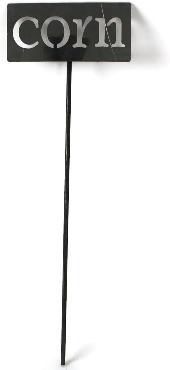 Classic Metal Garden Markers 19 Inches Tall (corn, Raw, Unfinished Steel (will rust with time))